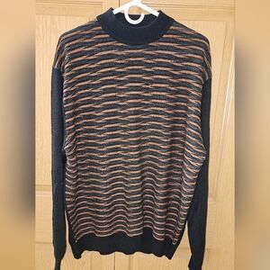 Striped Black and Brown Men's Sweater